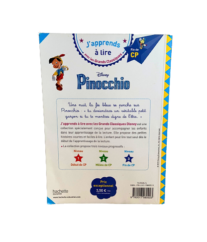 J'apprends à lire avec les grands classiques : Pinocchio / Fin de CP, niveau 3